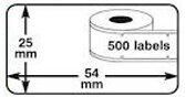 Dymo Huismerk 11352 S0722520 Labels (54x25mm) Verwijderbaar