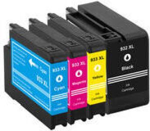 HP Huismerk 932 933 XL Inktcartridges Multipack (zwart + 3 kleuren)