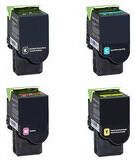 Lexmark Huismerk 78C2XK0 C0 M0 Y0 Toners Multipack (zwart en 3 kleuren)
