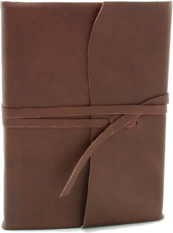 Amalfi Leren Notitieboek Groot Chocoladebruin Blanco