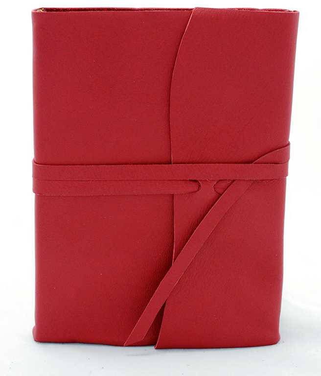 Amalfi Leren Notitieboek Rood