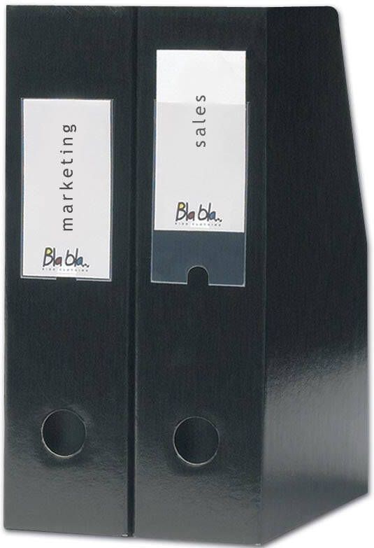 3L Etikethouder Djois 55x102mm zelfklevend transparant 6 stuks