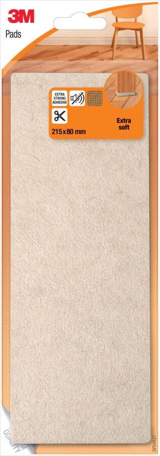 3M beschermende vloerpad uit vilt ft 21 5 x 8 cm