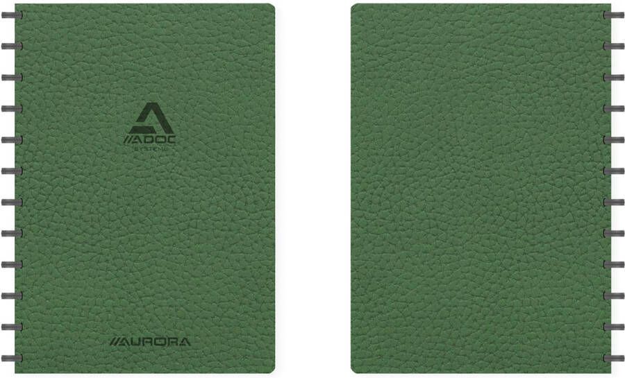Aurora Schrift Adoc Business A4 ruit 5x5mm 144 pagina's 90gr groen