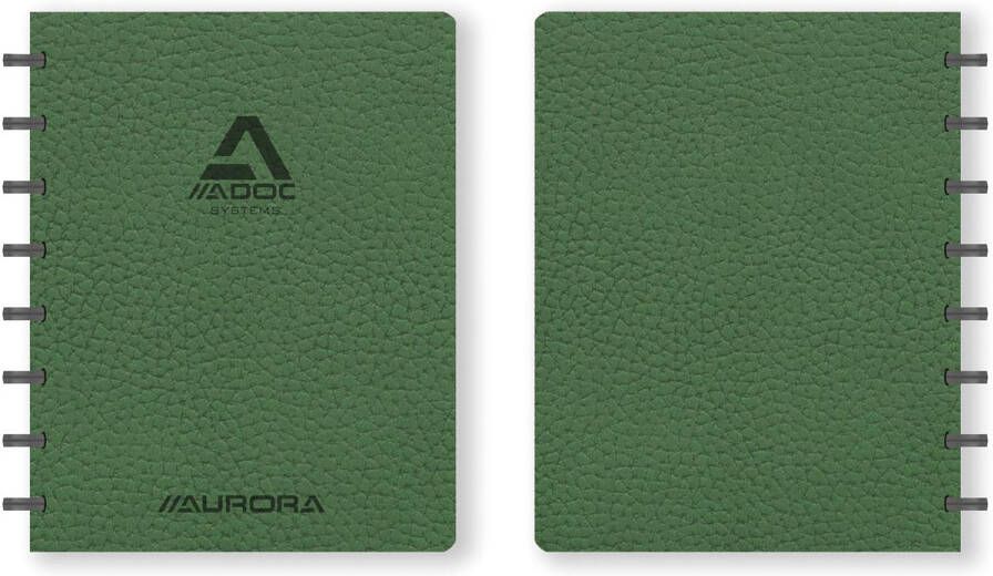 Aurora Schrift Adoc Business A5 lijn 144 pagina's 90gr groen