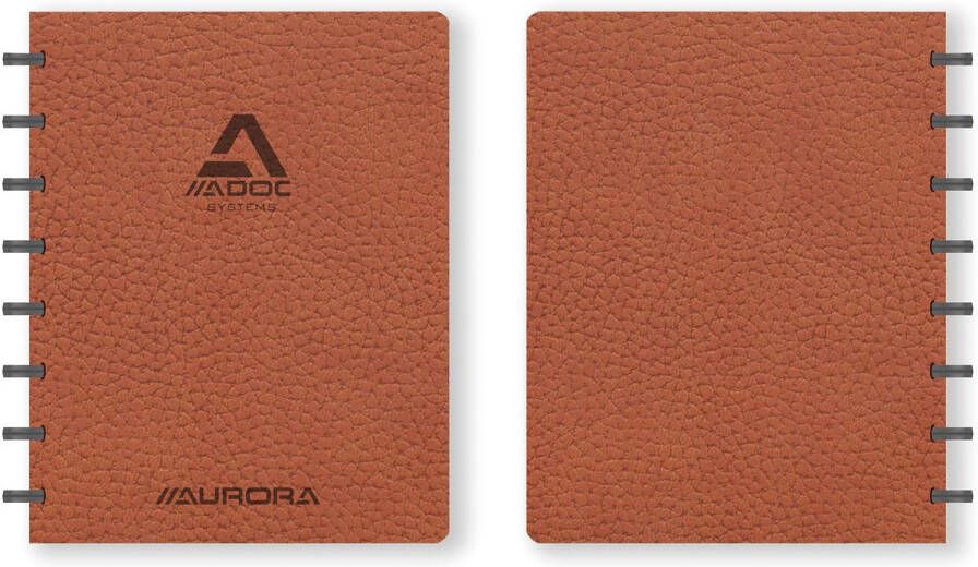 Aurora Schrift Adoc Business A5 ruit 5x5mm 144 pagina's 90gr bruin