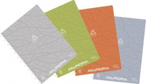 Adoc schrift Design ft A4 144 bladzijden kartonnen kaft geruit 5 mm geassorteerde kleuren