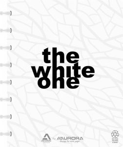 Adoc schrift The White One ft A5 144 bladzijden kaft uit gerycleerd PP blanco wit