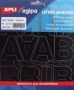 Agipa etiketten cijfers en letters letterhoogte 47 mm 261 letters - Thumbnail 1