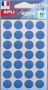 Agipa ronde etiketten in etui diameter 15 mm blauw 168 stuks 28 per blad - Thumbnail 1