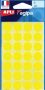 Agipa ronde etiketten in etui diameter 15 mm geel 168 stuks 28 per blad - Thumbnail 1