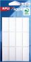 Agipa witte etiketten in etui ft 15 x 35 mm(b x h ) 84 stuks 12 per blad - Thumbnail 2