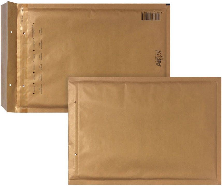 Airpro Bong luchtkussenenveloppen ft 180 x 265 mm met stripsluiting doos van 100 stuks bruin