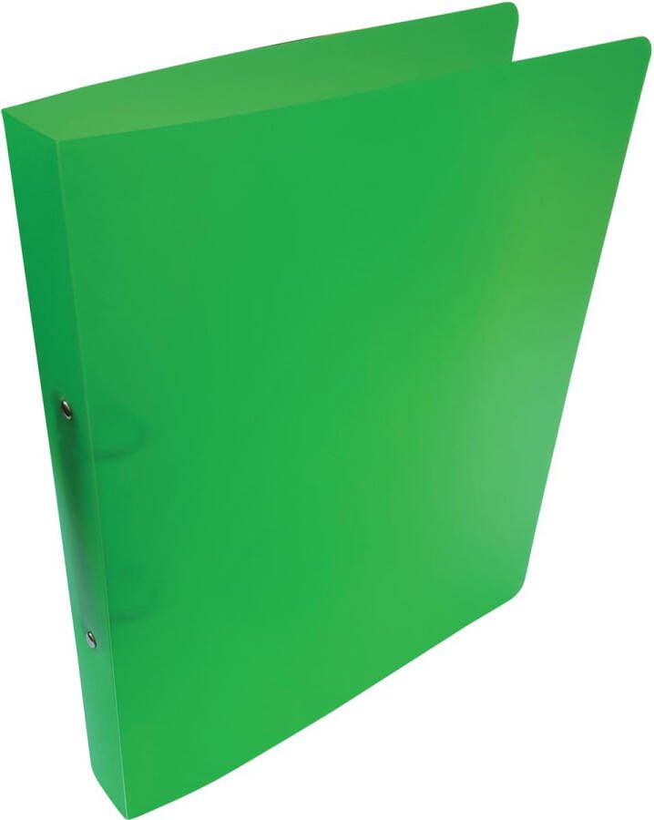 Alpha ringmap voor ft A4 uit PP 2 ringen van 25 mm transparant groen
