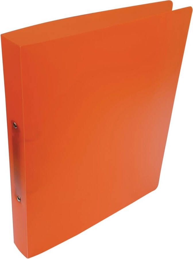 Alpha ringmap voor ft A4 uit PP 2 ringen van 25 mm transparant oranje