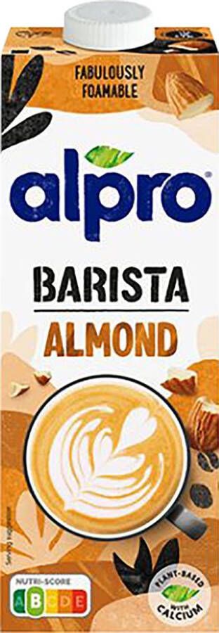 Alpro Barista plantaardige amandelmelk 1 l pak van 8 stuks
