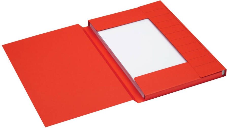 Alzicht by Jalema Secolor dossiermap voor ft folio uit karton rood pak van 25 stuks