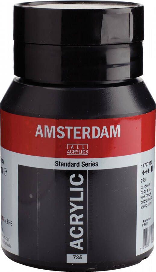 TALENS Amsterdam acrylinkt flesje van 500 ml oxydzwart