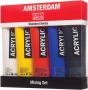 Amsterdam acrylverf tube van 120 ml doos met 5 tubes in niet-primaire kleuren - Thumbnail 1
