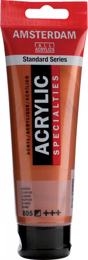 Amsterdam acrylverf tube van 120 ml Koper