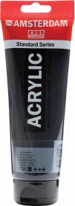 Acrylverf Talens amsterdam oxydezwart tube van 120 ml