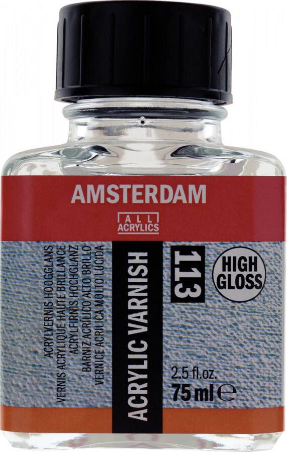 Amsterdam acrylvernis hoogglans flesje van 75 ml