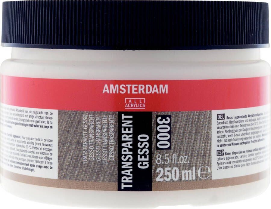 Amsterdam transparante gesso fles van 250 ml
