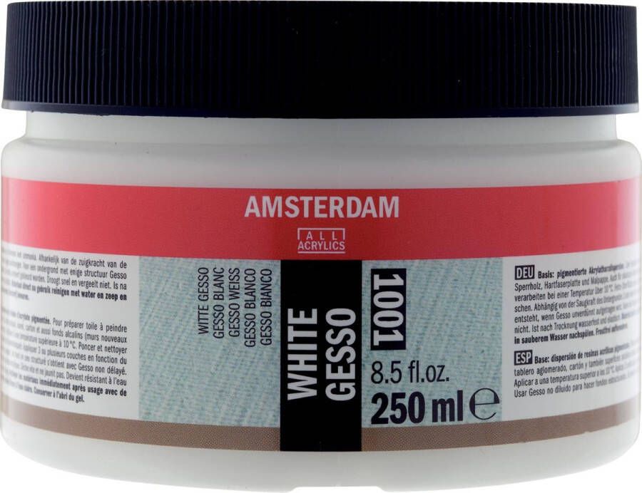 Amsterdam witte gesso fles van 250 ml