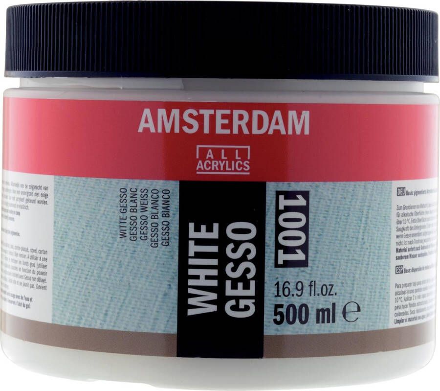 Amsterdam witte gesso fles van 500 ml