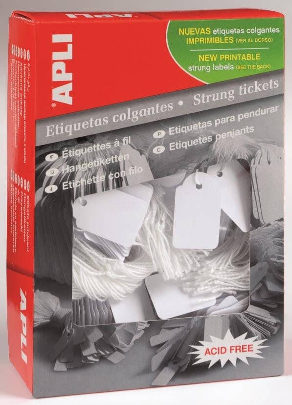 Apli draadetiketten ft 13 x 34 mm (b x h) (386) doos van 1.000 stuks