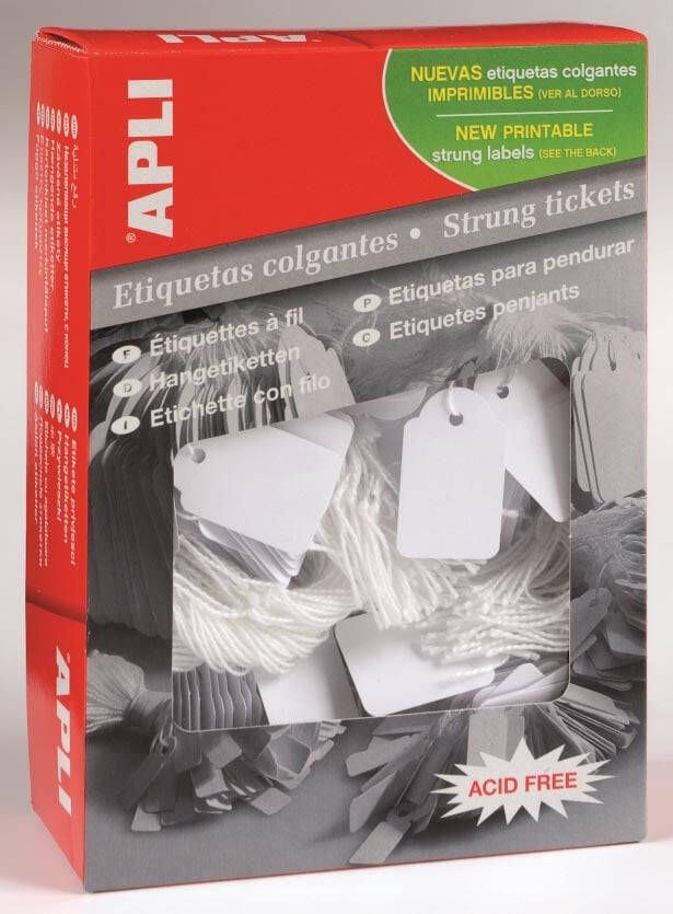 Apli draadetiketten ft 15 x 24 mm (b x h) (388) doos van 1.000 stuks
