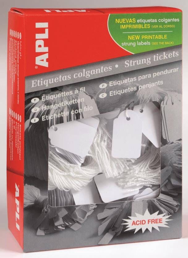 Apli draadetiketten ft 18 x 29 mm (b x h) (389) doos van 1.000 stuks