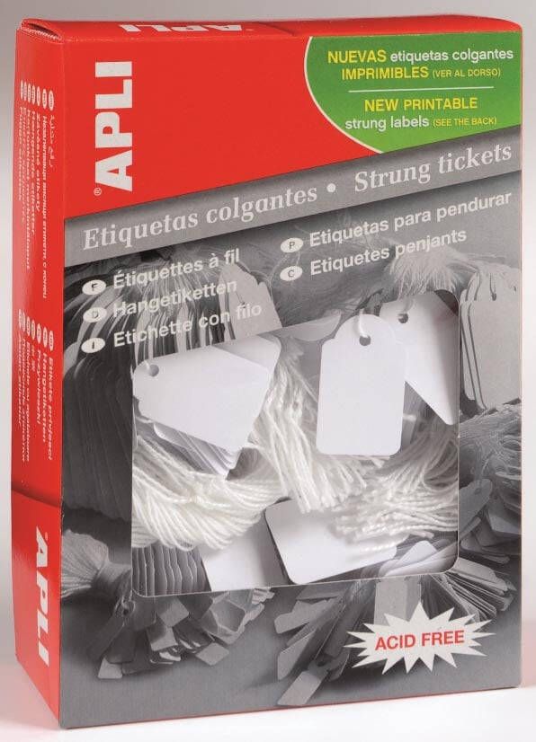 Apli draadetiketten ft 45 x 65 mm (b x h) (395) doos van 400 stuks