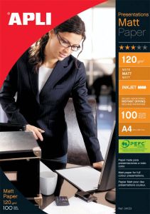 Apli fotopapier Presentations Matt ft A4 120 g pak van 100 vel