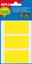 Apli gekleurde etiketten in etui geel (2071) - Thumbnail 1