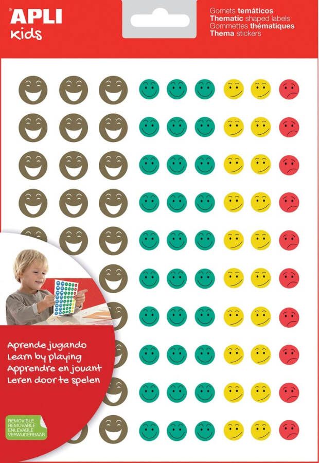 Apli Kids beloningsstickers Happy Smile blister met 12 vellen
