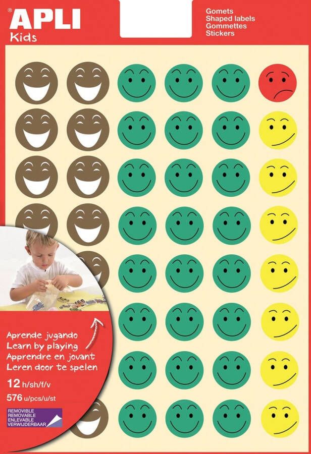 Apli Kids beloningsstickers Happy Smile blister met 576 stickers