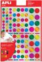 Apli Kids stickers cirkel blister met 624 stuks in geassorteerde metallic kleuren en groottes - Thumbnail 2