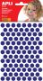 Apli Kids stickers cirkel diameter 10 5 mm blister met 528 stuks blauw - Thumbnail 1