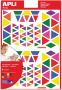 Apli Kids verwijderbare stickers driehoek blister met 720 stuks in geassorteerde kleuren en groottes - Thumbnail 2