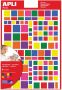 Apli Kids verwijderbare stickers vierkant blister met 756 stuks in geassorteerde kleuren en groottes - Thumbnail 1