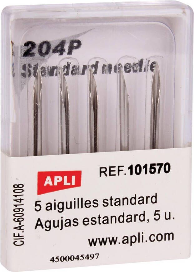 Apli naalden voor standaard textielpistool doos van 5 stuks