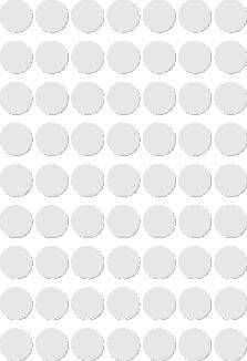 Apli ronde etiketten in etui diameter 10 mm wit 378 stuks 63 per blad (2660)