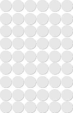 Apli ronde etiketten in etui diameter 13 mm wit 210 stuks 35 per blad (2661)