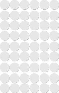 Apli ronde etiketten in etui diameter 13 mm wit 210 stuks 35 per blad (2661)