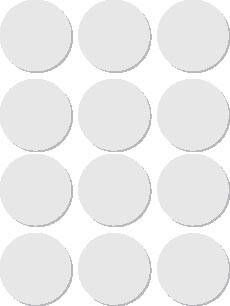 Apli ronde etiketten in etui diameter 25 mm wit 72 stuks 12 per blad (2664)