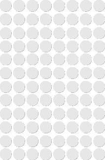 Apli ronde etiketten in etui diameter 8 mm wit 480 stuks 96 per blad (1183)