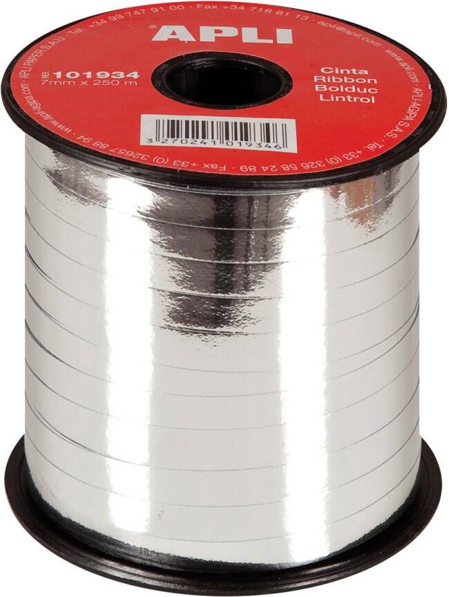 Apli sierlint 7 mm x 250 m zilver