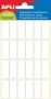 Apli witte etiketten ft 12 x 30 mm (b x h) 144 stuks 24 per blad (2671) - Thumbnail 1