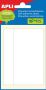 Apli witte etiketten ft 53 x 100 mm (b x h) 6 stuks 1 per blad (2687) - Thumbnail 1